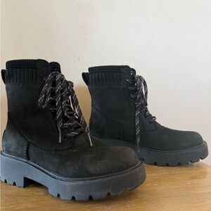 UGG Black Lace Up Women's Boots